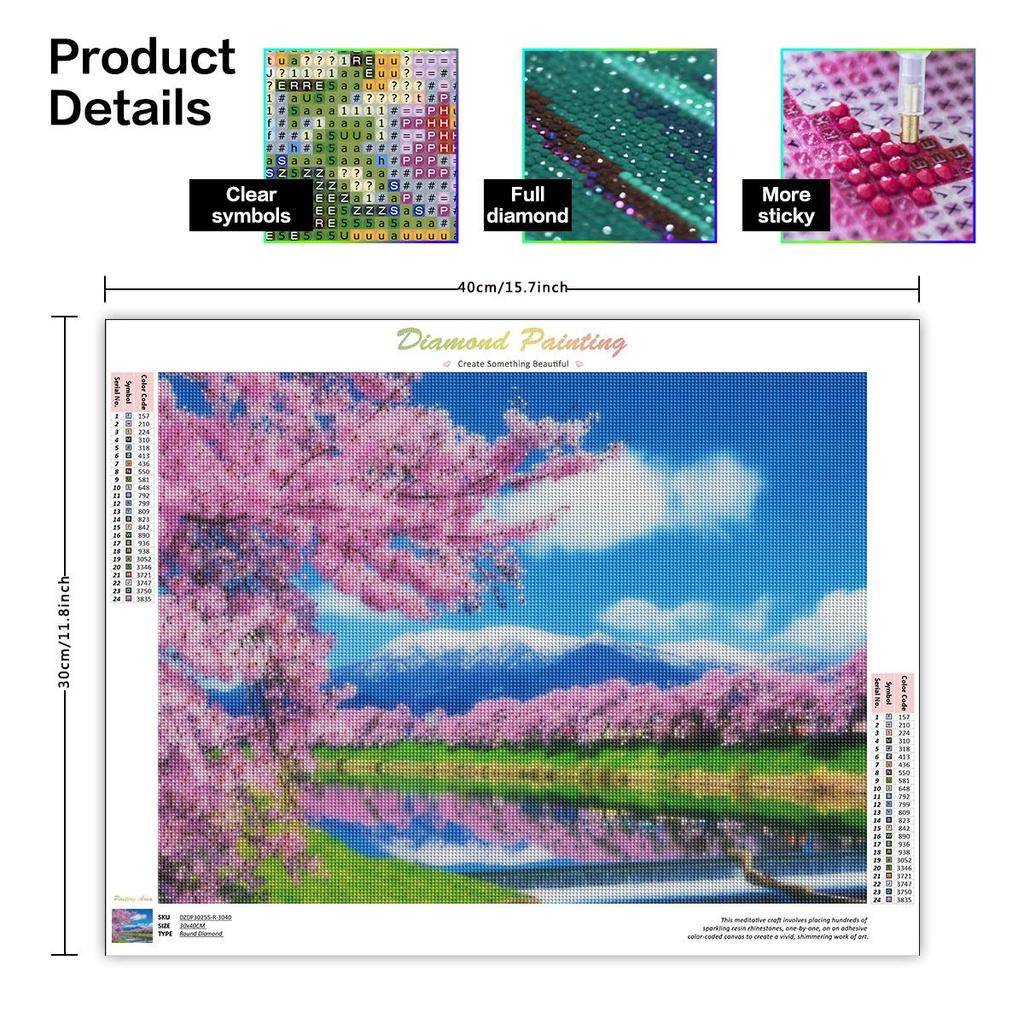 5D Diamond Painting Cross Stitch Flower Diamond Embroidery Flower DIY Mosaic Full Ecoration Home 30x40cm