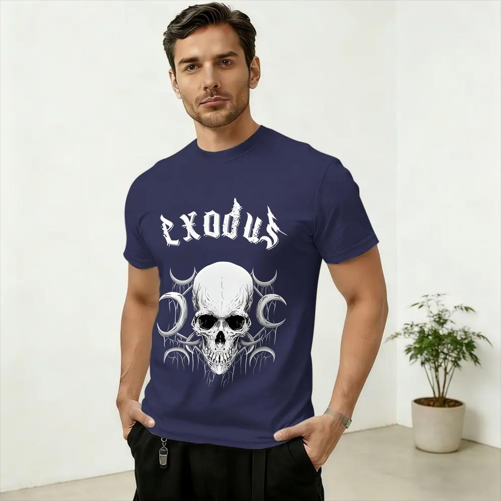 Unisexs TShirts Rock Band Exodus Fan Art Funny 100 Cotton Tee Shirt Short Sleeve T Shirts O Neck Clothes 6XL