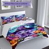 3PC Custom Name Halloween Night Adventure Bedding Set Printed  Bedding Set Duvet Cover Closure Includes 1 Duvet Cover & 316 Pillowcases for Bedroom