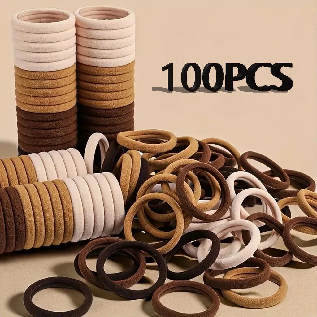 30-200pcs Hair Accessories for Women Girl Basic Hair Bands Headband Hair Ropes Ties Ponytail Holder Simple and Fashionable Nylon