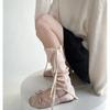 Solid Color Knitted Women Leg Warmers Sweet Girls Bow Long Socks Stockings Knitted Foot Cover JK Lolita Kawaii Cute Leg Warmers