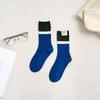It's Socks Label Color Block Socks Navy Green_FS0825022