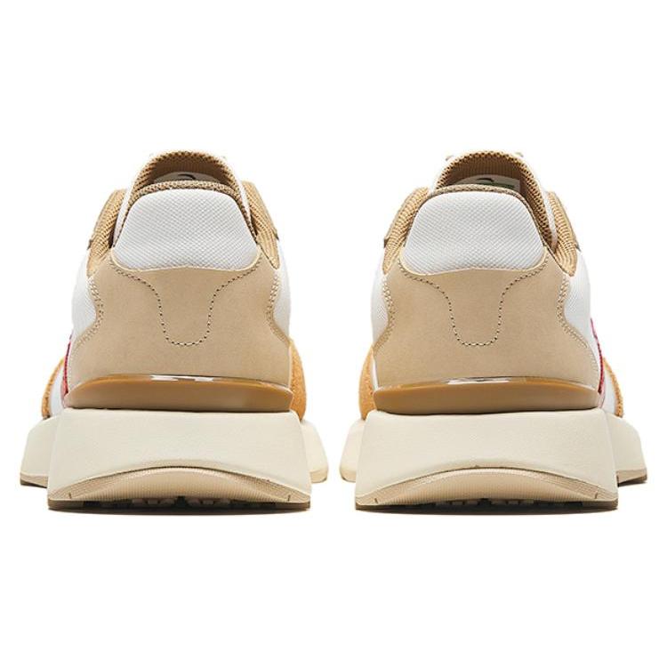 Anta Fabric Slip Resistant Abrasion Resistant Low Top Sports Casual Shoes Men's White Brown Red 112338879-4