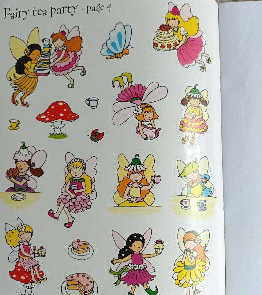 [USED] Usborne stickerbook set of 4 for girls