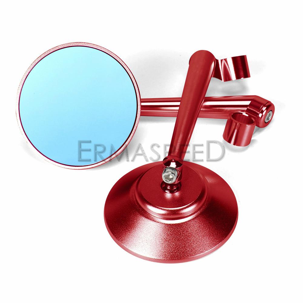 Qiilu Rétroviseurs Latéraux Miroir Arrière Vue Et Embouts De Guidon