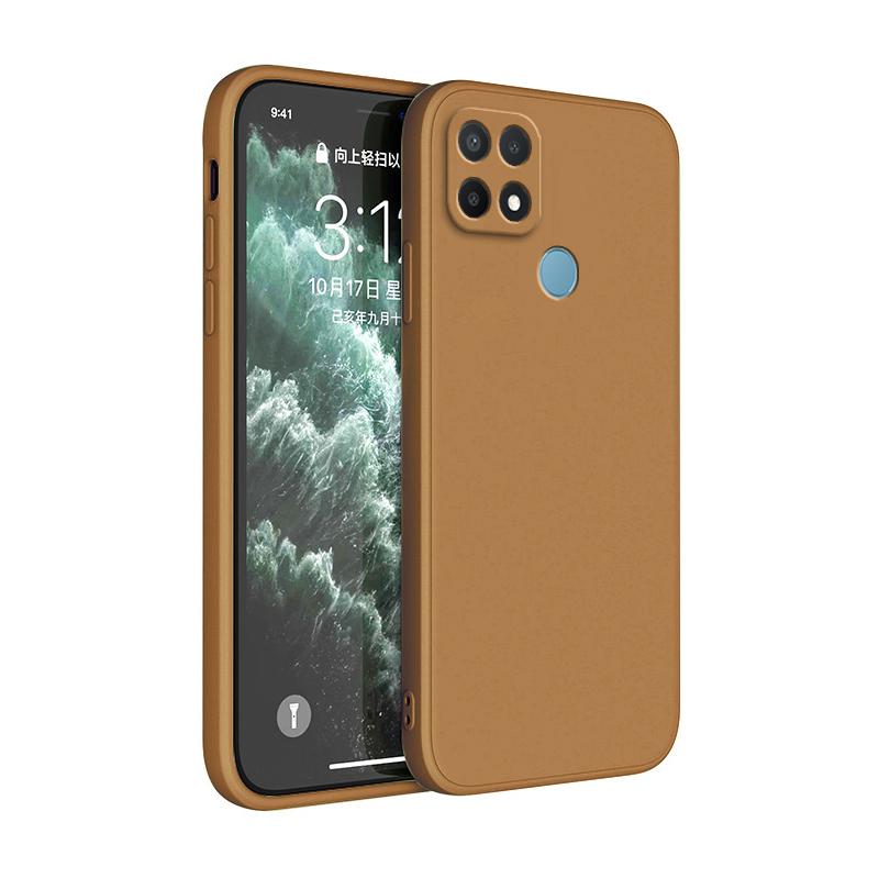 Originálny mäkký obal pre OPPO A15 A15S A35 2021 Coque Ochrana objektívu Nárazuvzdorný Štvorcový Tekutý Silikónový Luxusný Klasický Kryt Funda