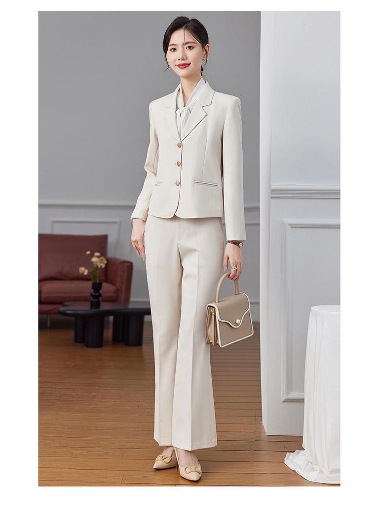 Women's Autumn 2024 Professional Suit Set – Short Blazer Jacket for Formal Work