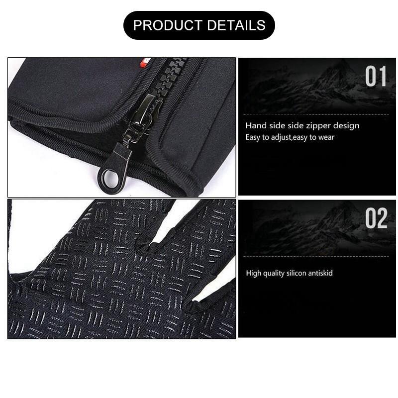 Touchscreen unisex invernale termico caldo ciclismo bicicletta bici sci campeggio esterno escursionismo guanti da moto sport dito intero