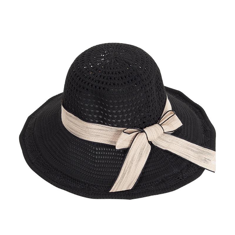 Women's New Knitted Sun Hat Women's Sun Hat Korean Version Breathable Fisherman Hat
