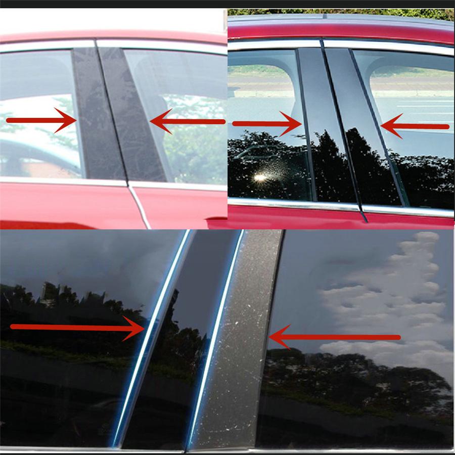 6pc Set Pillar Posts Door Window Trim PC Fit For Chevrolet Impala 2014-2020
