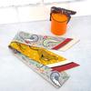 HERMES  H064179S_03  Scarf Gris Perle X Rouge Ash/yellow Silk Women
