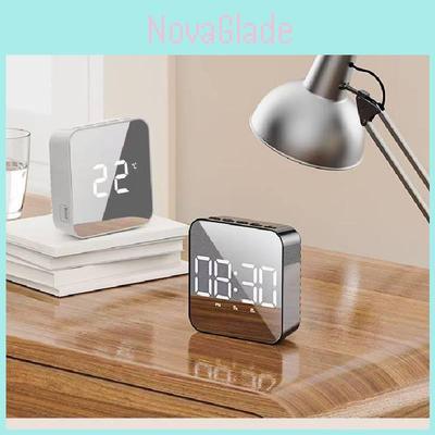 Led Digital Alarm Clock With Temperature And Humidity For Student Dorm Room