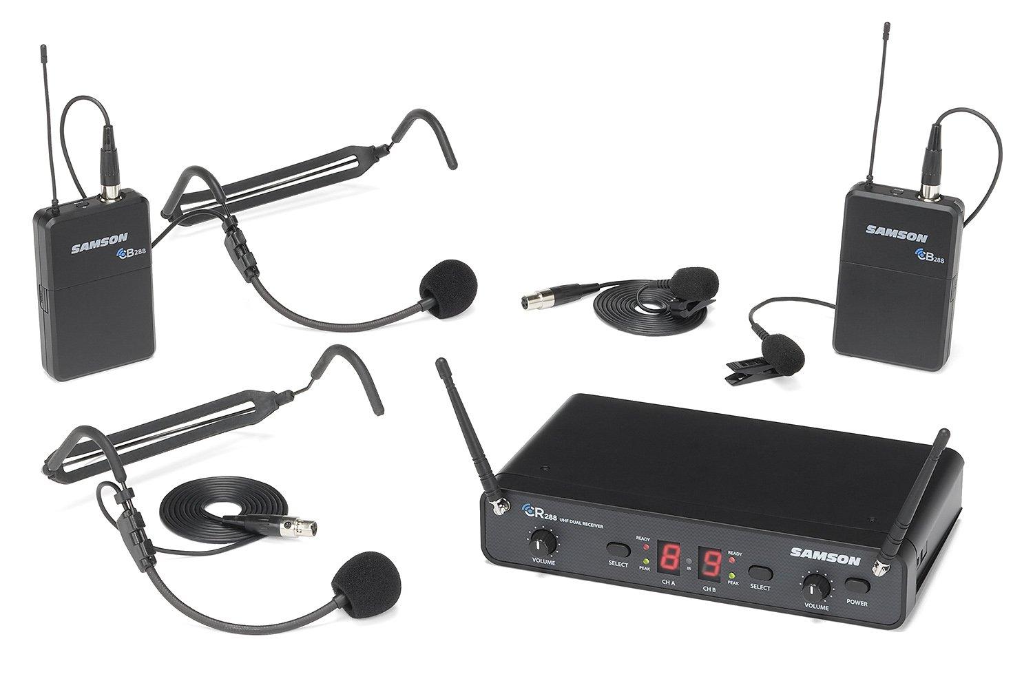 

SAMSON Concert 288 Presentation Lavalier & Headset Wireless System ESWC288PRES-B []