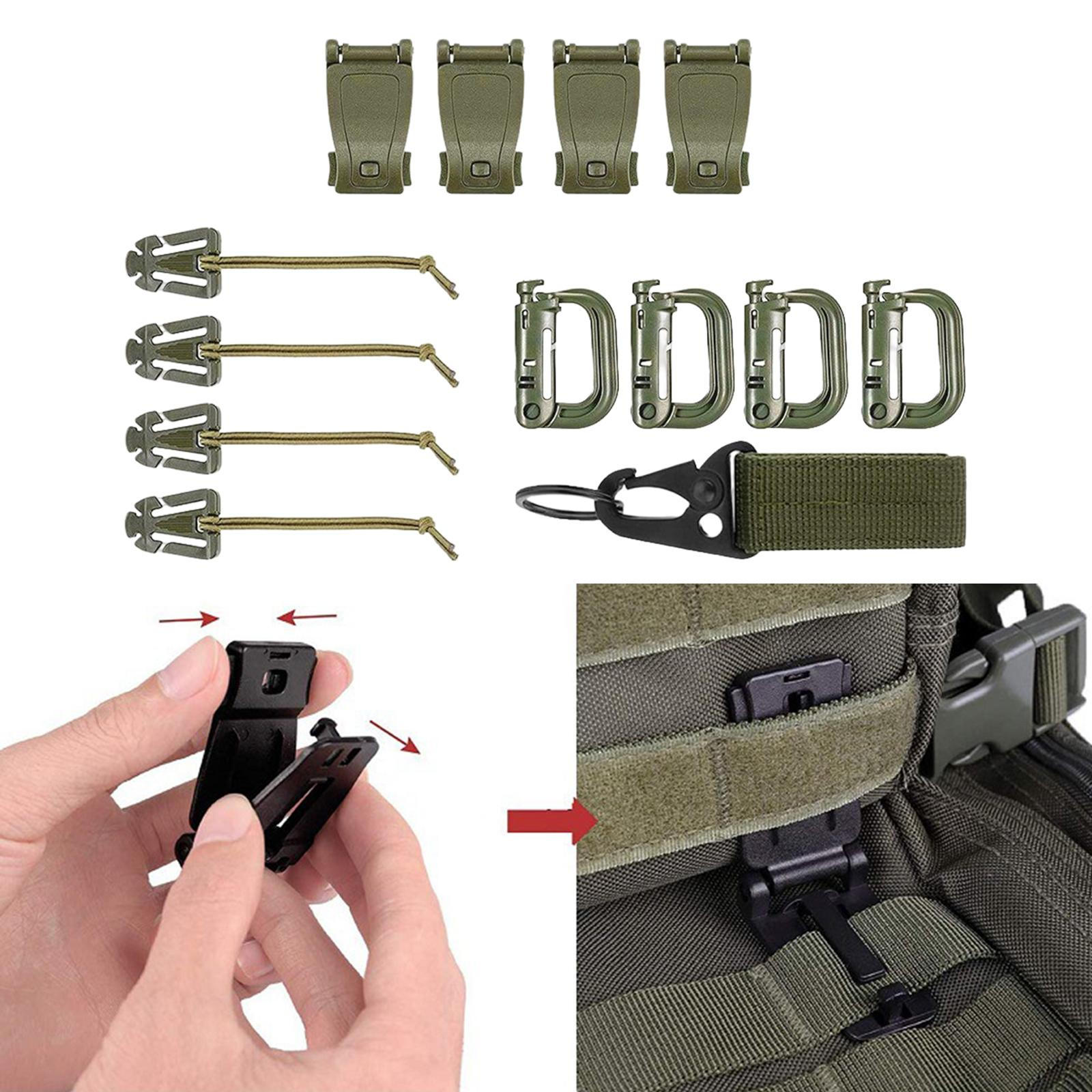 13Pcs Outdoor Lightweight Accs Universal Bottel Carriers Multipurpose Camping Gear Clip for Travel