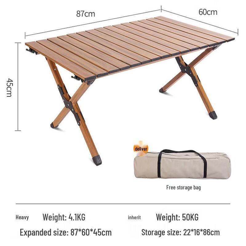 Aluminum Alloy Roll-Up Camping Table