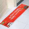 Christmas Door Mat Floor Rugs Santa Snowman Pattern Doormat Flannel Bath Absorbent Mats Home Decor