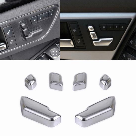 Car Seat Adjust Switch Button Cover Trim For Benz A B C E GLA CLA GLE GLS Class