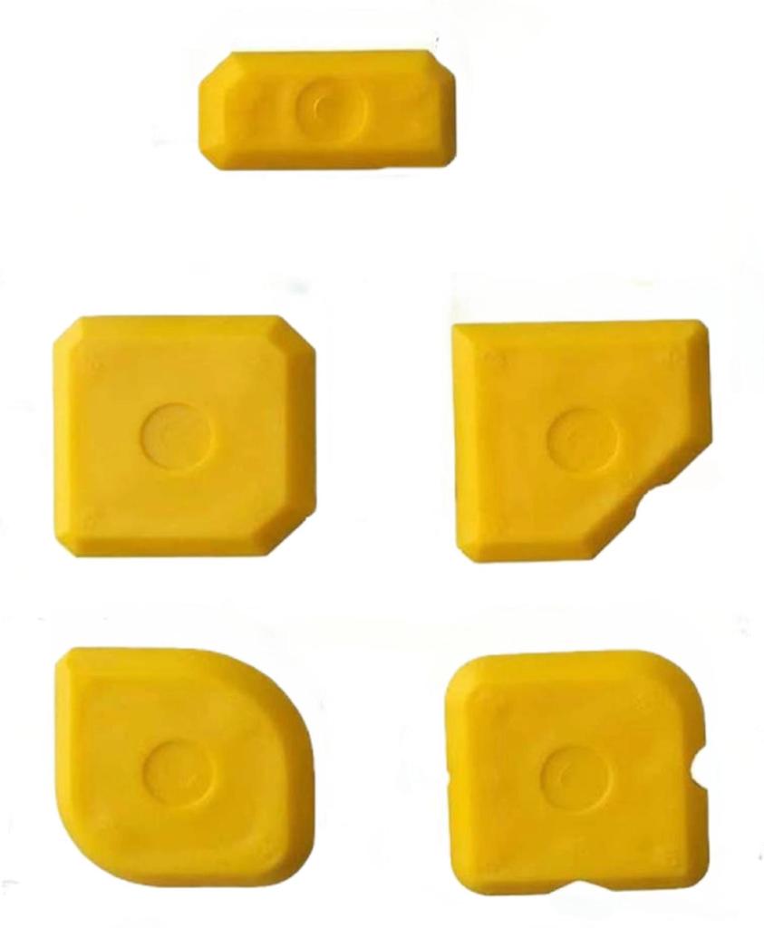 5-Piece Silicone Caulk and Grout Tool Set for Kitchen, Bathroom, Floors, and Windows