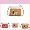Adorable Plush Cartoon Dog Shoulder Bag For Kids Gender Neutral Crossbody Bag