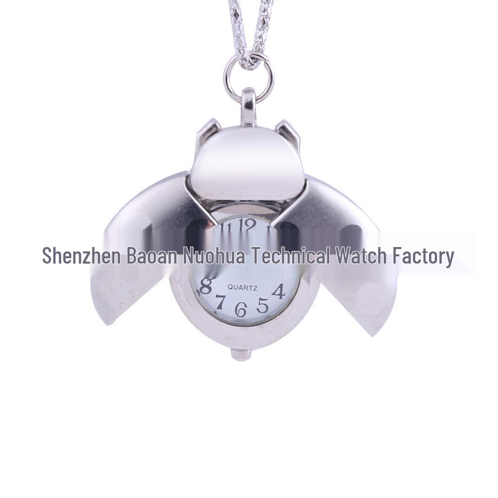 Ladybug Quartz Pocket Watch - Cute Animal Design, Multiple Colors Available