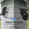 Outdoor Video 4G GSM Surveillance Camera with 8w Solar Panel 3MP Metal Enclosure Security Protection Cloud Ip Cctv