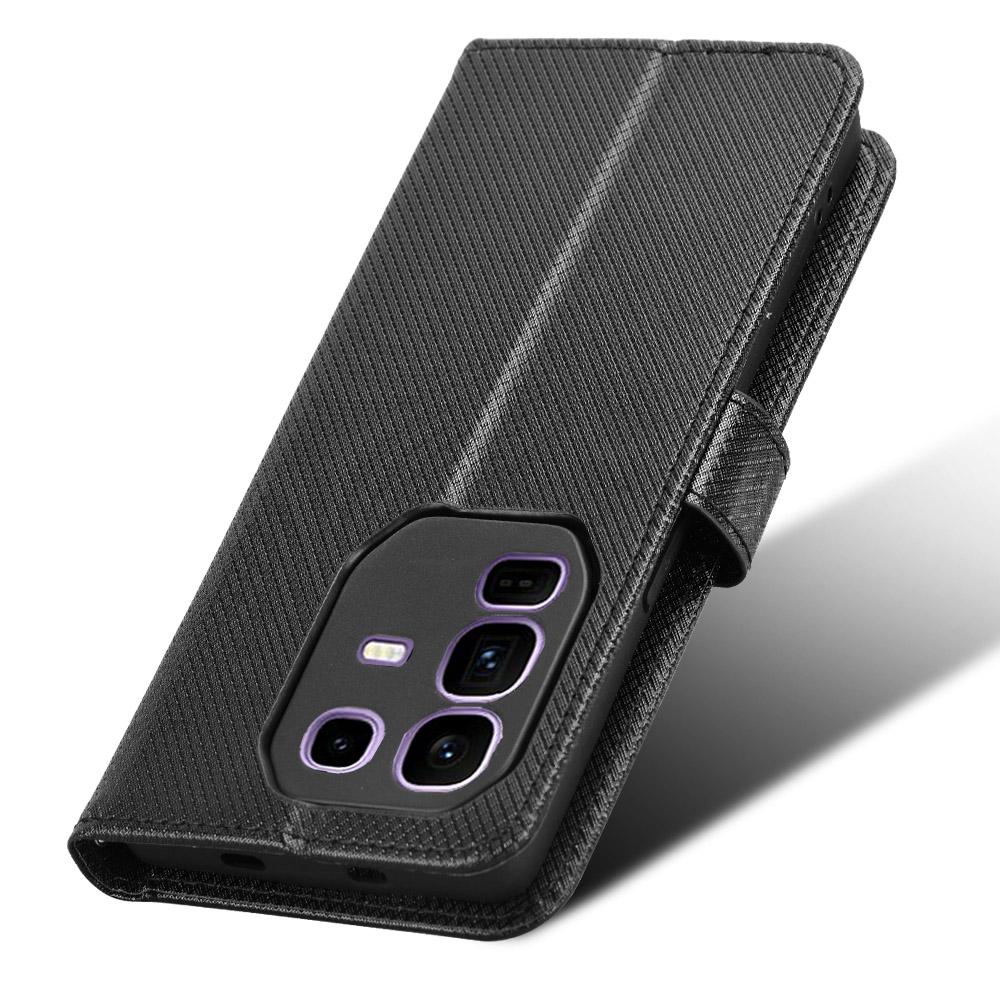 For Infinix Note 50 Pro+ 5G Leather Wallet Case with Strap Diamond Texture Phone Cover