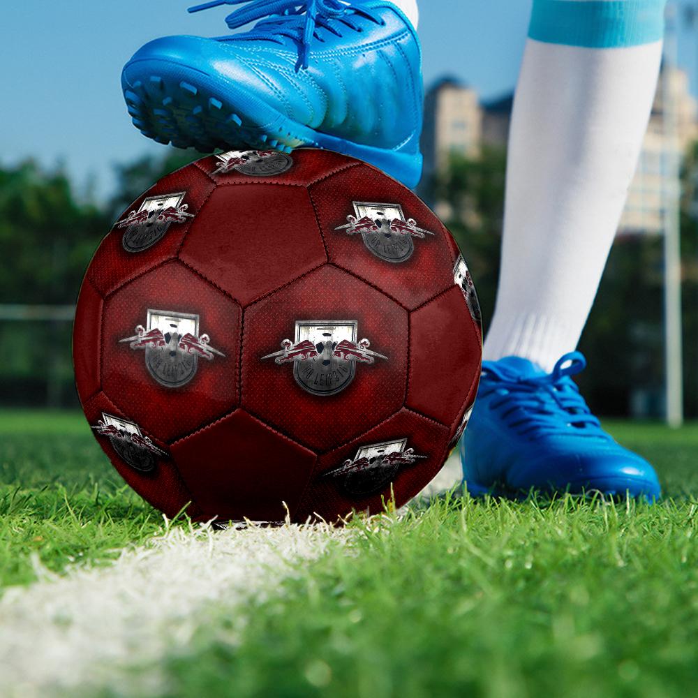 RB Leipzig Fußball, bunt, für alle Altersgruppen geeignet, maschinengenäht, PVC-Material, Wettkampfqualität, langlebig und hoher Rückprall