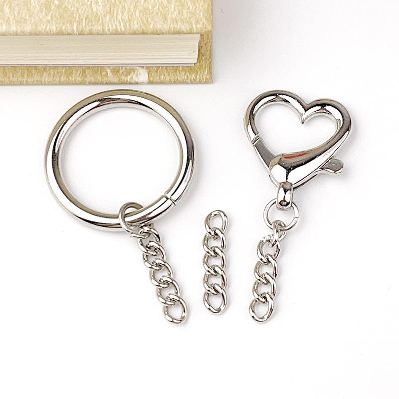 120 Piece Metal Five Section Chain Custom Keychain Extension Chain Necklace Toy Pendant DIY Handmade Link Chain