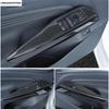 Auto Innen Tür Armlehne Fensterheber Knopf Panel Abdeckung Zierleiste Für VW Volkswagen ID.4 ID4 - 2025 Karbonfaser Optik Zubehör