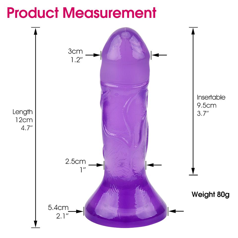Soft Jelly Dildo Sex Toys for Woman Anal Plug Realistic Small Penis Dick Suction Cup Strapon