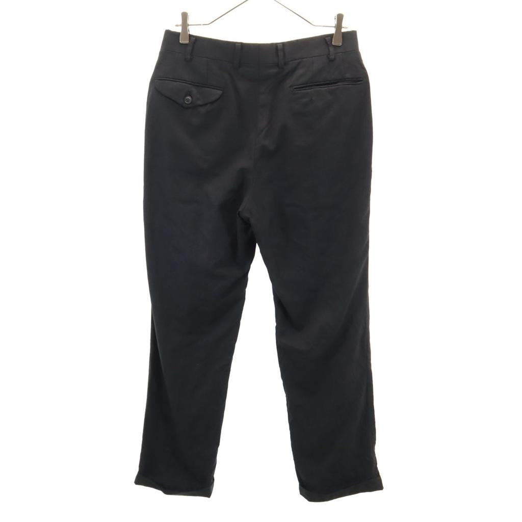 BURBERRY Made in Japan wool Check Pattern 2 tack Slacks pants black Men's Used