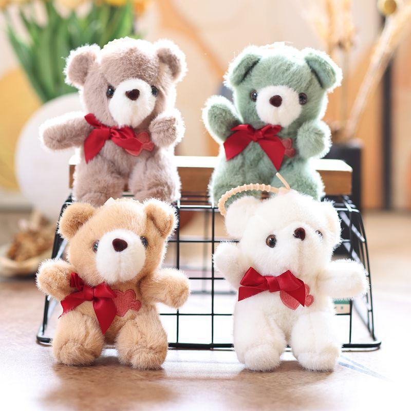 Cute Teddy Bear Pendant Plush Toy Doll Bear Bag Pendant Keychain Rag Doll