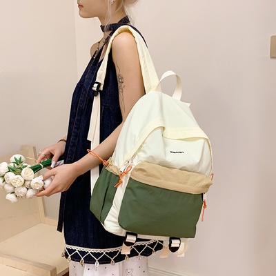 Lässiger und leichter Computerrucksack Neuer kontrastfarbiger Studenten-Schulrucksack Reiserucksack