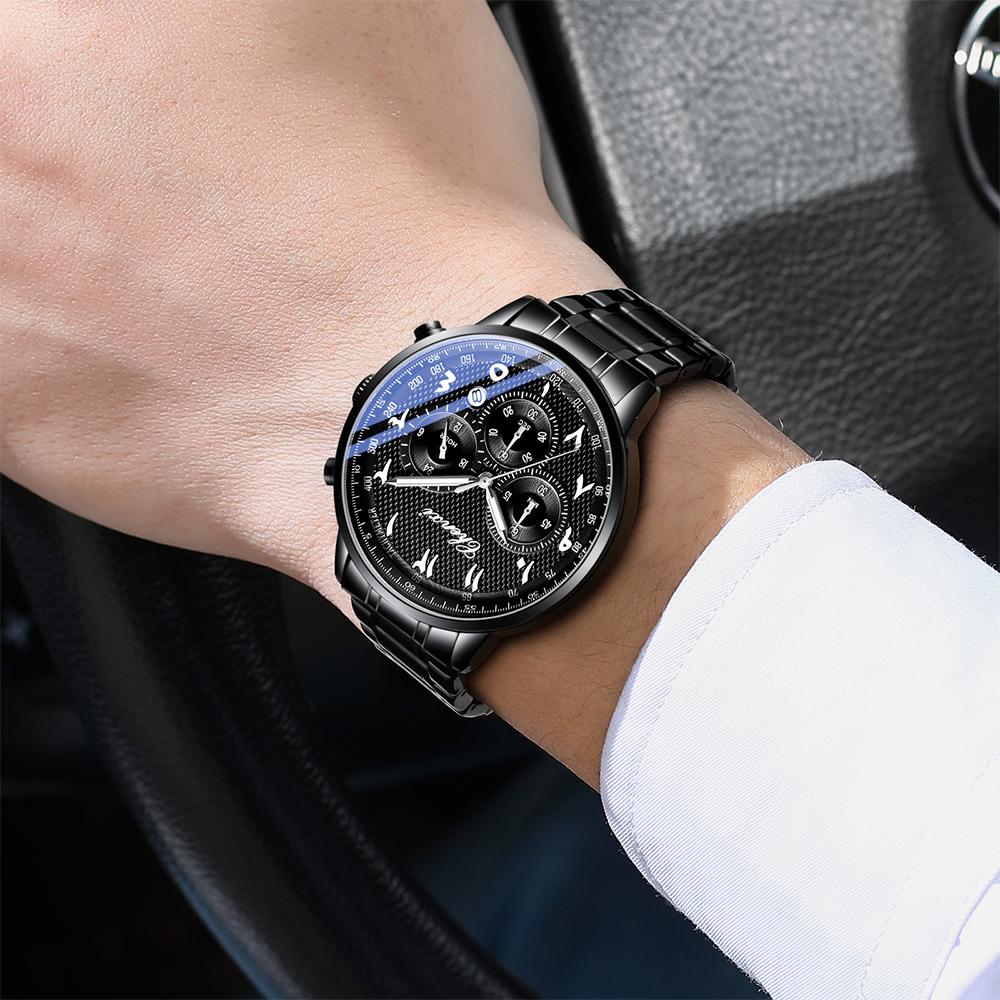 CHENXI New Man Watch Fashion Business Multi-functional Steel Bracelet Quartz Wristwatches Men Chronograph Luminous Calendar