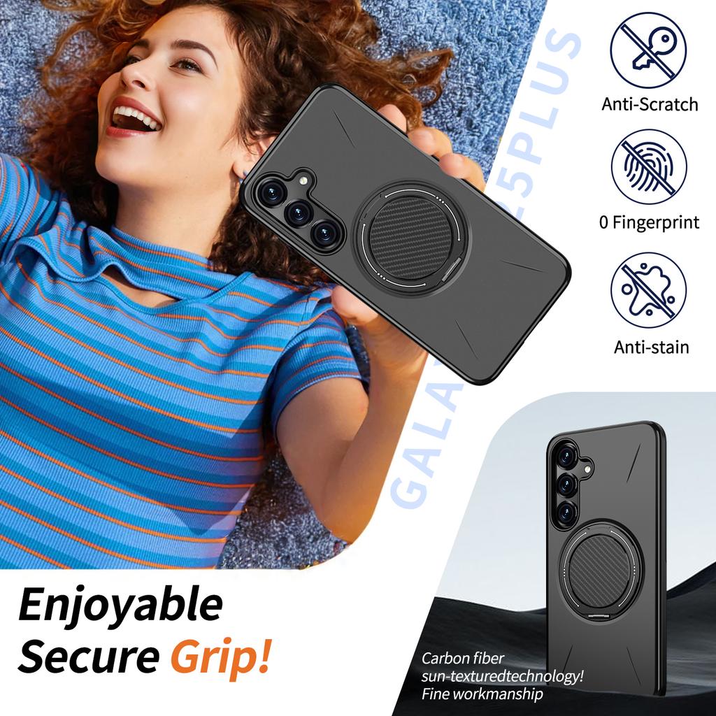 Coque Case for Samsung Galaxy S25 FE A17 5G S24 Ultra S23 Plus A56 A36 A55 A35 A15 A16 A14 A26 Shockproof Magnetic Ring Holder