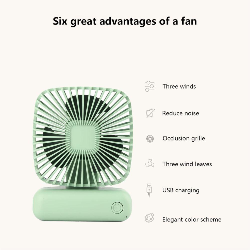 1pc Outdoor Portable Fan,Mini Desktop Fan,Handheld and Tabletop Capable,School Handheld Fan,Three Wind Speeds,Summer Supplies