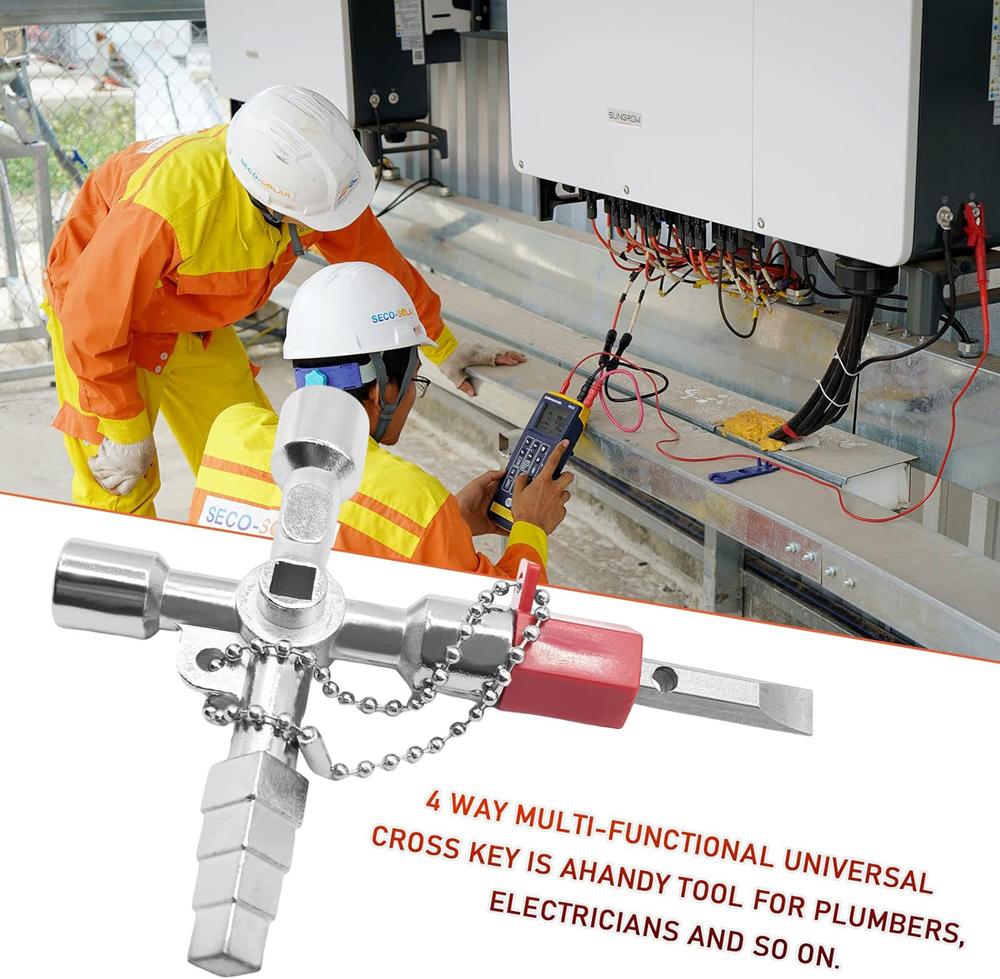 Multi-Functional Water Utility Triange Key Wrench Plumbing Spanner Square Triangle Train Electrical Cupboard Elevator Cabinet