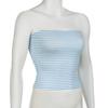 Women Cropped Tube Tops Strapless Off Shoulder Backless Short Tank Summer Party Club Striped/Solid Mini Vest New