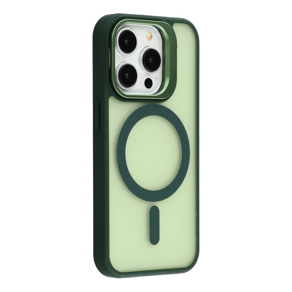For iPhone 13 Pro Case Compatible with MagSafe Lens Kickstand TPU + PC Matte Phone Cover