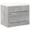 vidaXL Bathroom Furniture Set 2 Pcs Concrete Grey