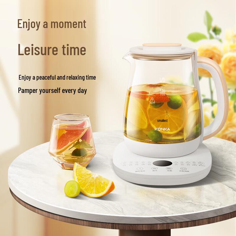 KONKA 1.8L Smart Glass Wellness Kettle CN plug (adapter included)