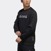 Adidas Logo Print Sport Pullover Sweatshirt Men Sweatshirt Black FM9377