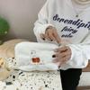 Cute Womens Bunny Embroidered Makeup Bag With Floral Design Portable Travel Bag