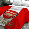 1PC Arsenal F Custom Name Patterned Flannel Blanket Suitable For All Seasons for Home Decor Warmth and Comfort Gifts Holiday Present