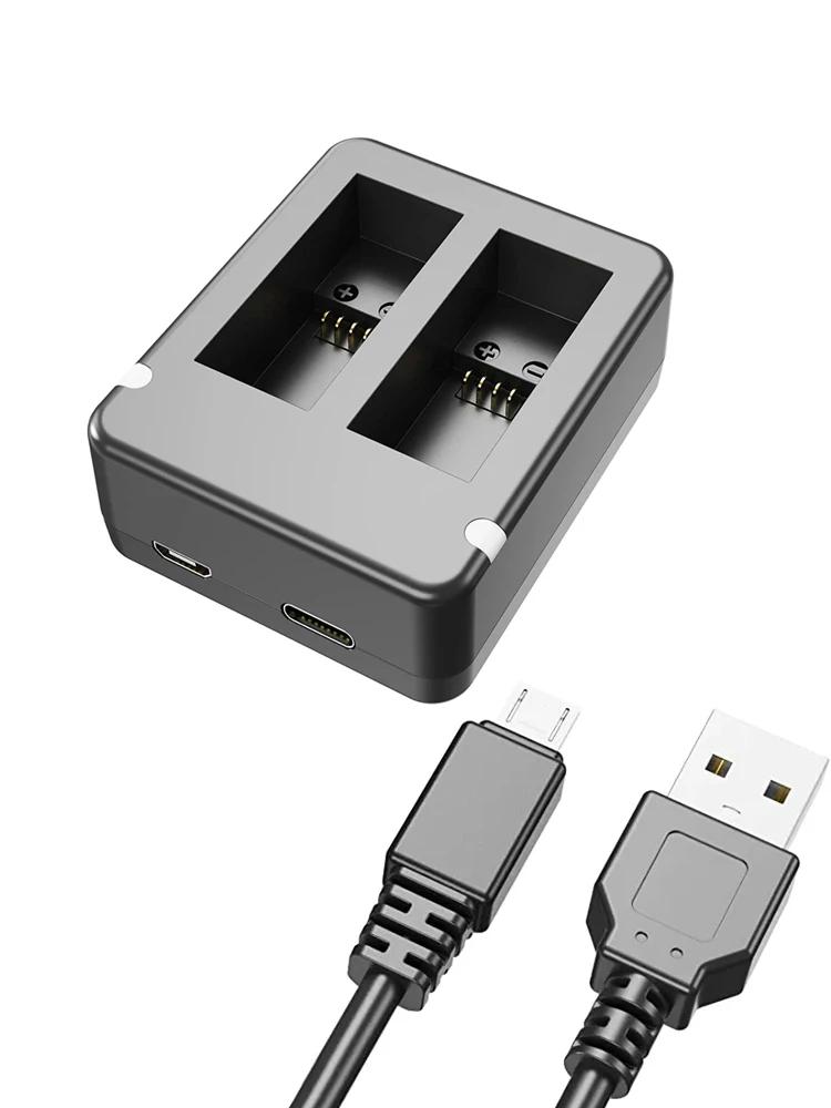 

Оригинальное зарядное устройство для аккумулятора для GoPro Go Pro Hero 12 11 10 9 Black 3-портовое быстрое зарядное устройство с кабелем Type C Аксессуары для экшн-камеры