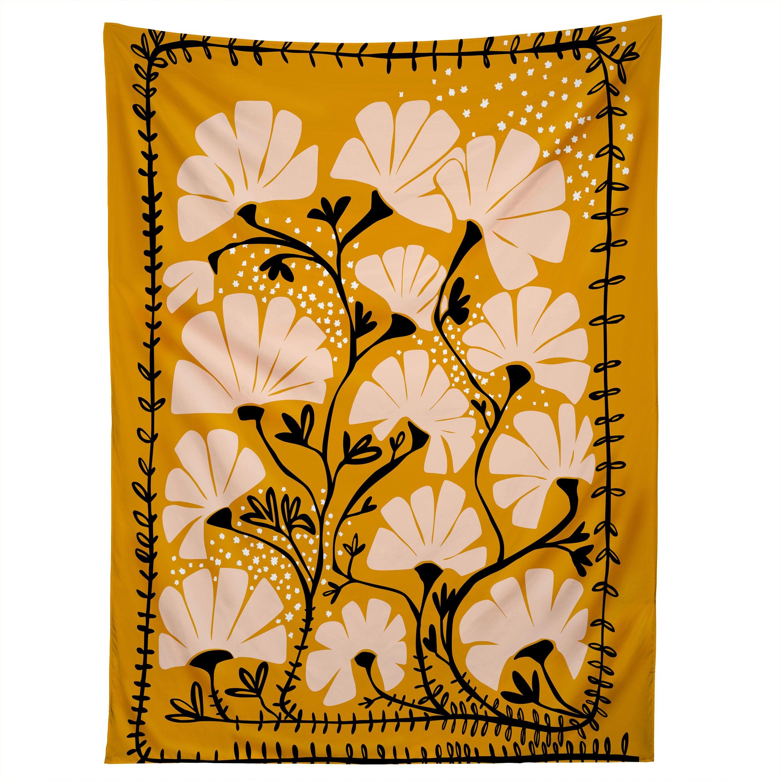EVER BLOOMING GOOD VIBES tapestry 75x100