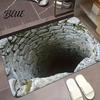 Flur Teppich Fußmatte Saugfähig Illusion Lustig Realistisch Optisch 3D Loch Bodenloser Abgrund Rutschfeste Matte