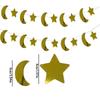 Star Moon Hanging Decoration Ramadan Banner Flag Pulling Room Decoration
