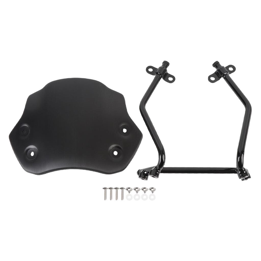 Motorcycle Windshield Aluminium Alloy Wind Proof Front Windscreen Wind Deflector with Bracket Replacement for R NINE T
