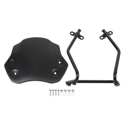 Motorcycle Windshield Aluminium Alloy Wind Proof Front Windscreen Wind Deflector with Bracket Replacement for R NINE T